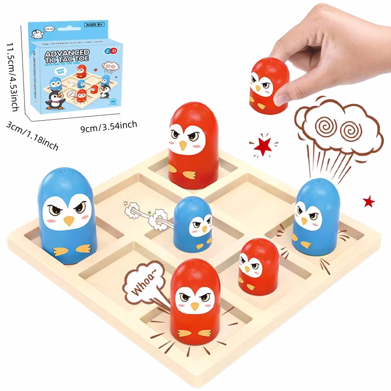 Party Games Adult Birthday - Миниатюрная усовершенствованная настольная игра «Крестики-нолики» для
